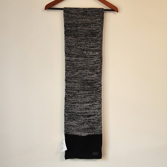 Timberland, Men's Knit Scarves One Size, 100% Acrylic, Grey Black Color, Casual - Picture 1 of 5